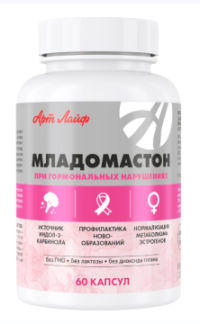 Купить АртЛайф Младомастон (при мастопатии эндометриозе) капсулы 60 шт.
