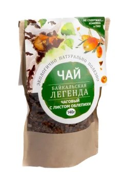 Купить Байкальская легенда Чай чаговый с листом облепихи 140 г