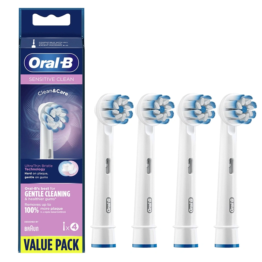 Комплект насадок Oral-B Sensitive Clean EB60-4 (4 шт.) Аптека 7 Купить Комплект насадок Oral-B Sensitive Clean EB60-4 (4 шт.) 7