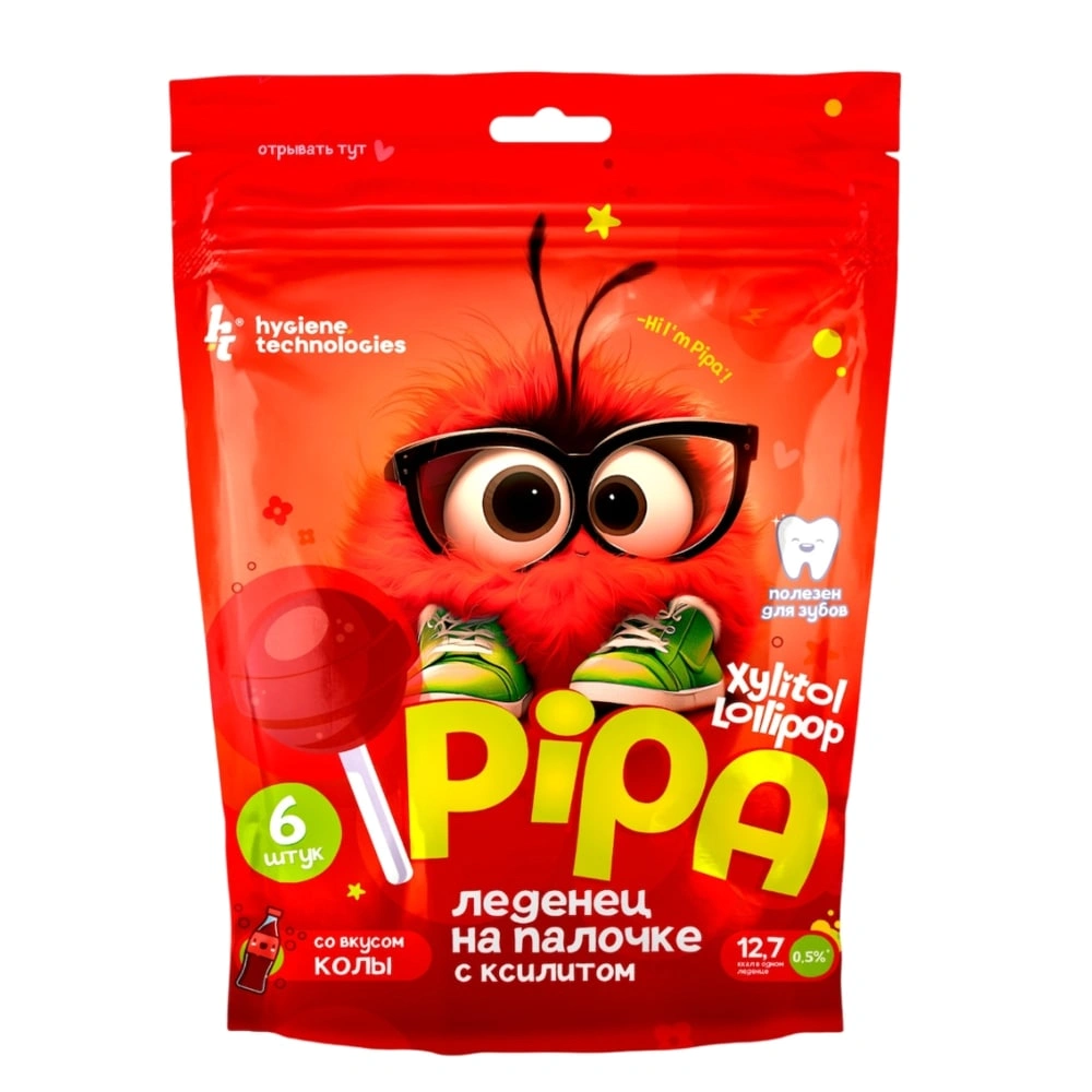 Леденцы PESITRO Xylitol Lollipop Coca-Cola Pipa, 6 шт Аптека 7 Купить Леденцы PESITRO Xylitol Lollipop Coca-Cola Pipa, 6 шт 7