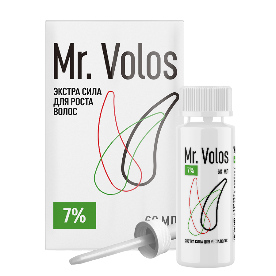 Лосьон для стимуляции роста волос Mr. Volos 7% — 1 флакон Аптека 7 Купить Лосьон для стимуляции роста волос Mr. Volos 7% — 1 флакон 7