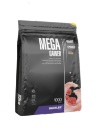 Купить Maxler Mega Gainer со вкусом клубники порошок 1000 г
