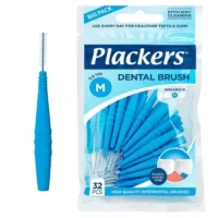 Купить Межзубный ершик Plackers Dental Brush (0,6) синие 32 шт