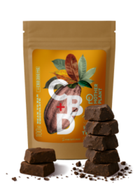 Купить MotherPlant Какао тёртое кусочками (100% какао 200 мг CBD) 100 г