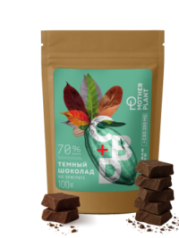 Купить MotherPlant Тёмный шоколад на эритрите (70% какао 200 мг CBD) 100 г