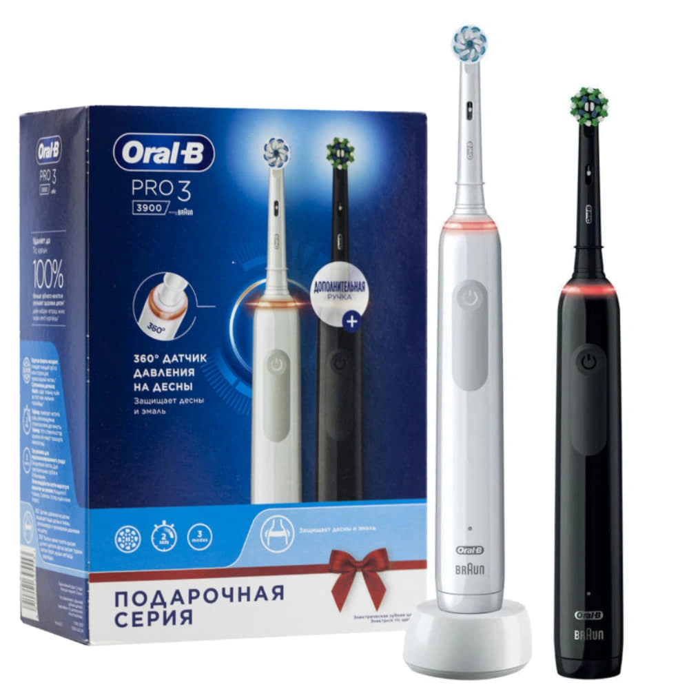 Набор зубных щеток Oral-B PRO 3 3900 Аптека 7 Купить Набор зубных щеток Oral-B PRO 3 3900 7