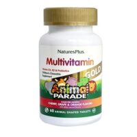 Купить Natures Plus Animal Parade Gold Multi Детский мультивитаминный комплекс (вишня апельсин виноград) жевательные таблетки 60 шт.