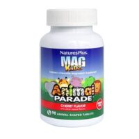 Купить Natures Plus Animal Parade Mag Kids Магний для детей с вишнёвым вкусом жевательные таблетки 90 шт.