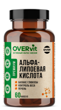 Купить OVERVit Альфа-липоевая кислота капсулы 60 шт.