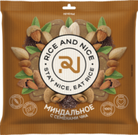 Купить RICE AND NICE Печенье сдобное миндальное с семенами чиа 115 г 6