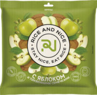 Купить RICE AND NICE Печенье сдобное с яблоком и тыквенными семечками 115 г