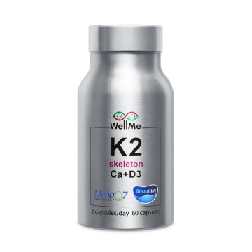 WellMe К2 skeleton Ca+D3 (для укрепления скелета и здоровья организма) капсулы 60 шт. Аптека 7 Купить WellMe К2 skeleton Ca+D3 (для укрепления скелета и здоровья организма) капсулы 60 шт. 7