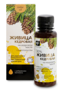 Купить Живица кедровая Живица Кедровая на кедровом масле с прополисом жидкость 100 мл