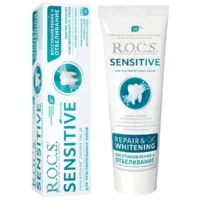 Купить Зубная паста ROCS SENSITIVE Восстановление и Отбеливание