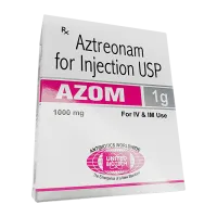 Купить Азтреонам Azom пор. для инъекций 1г ИМПОРТ (Индия) 1фл./уп