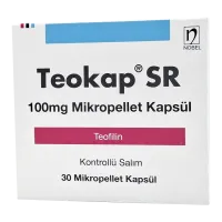 Купить Теофиллин 100мг (Теопэк аналог) Теофил СР капс. 100мг, Теокап 100 №30