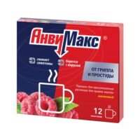 Купить АнвиМакс Порошок для приготовления Раствора для приема внутрь со вкусом и ароматом малины 5 г пакетики 12 шт