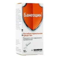 Купить Банеоцин Порошок для наружного применения 250 МЕ/г + 5000 МЕ/г 10 г 10