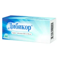 Купить Дибикор Таблетки 500 мг 60 шт 10