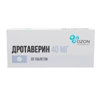 Купить Дротаверин-Озон Таблетки 40 мг 20 шт