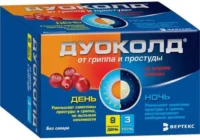 Купить Дуоколд Порошок для приготовления раствора День 9 шт + Ночь 3 шт Клюква 10