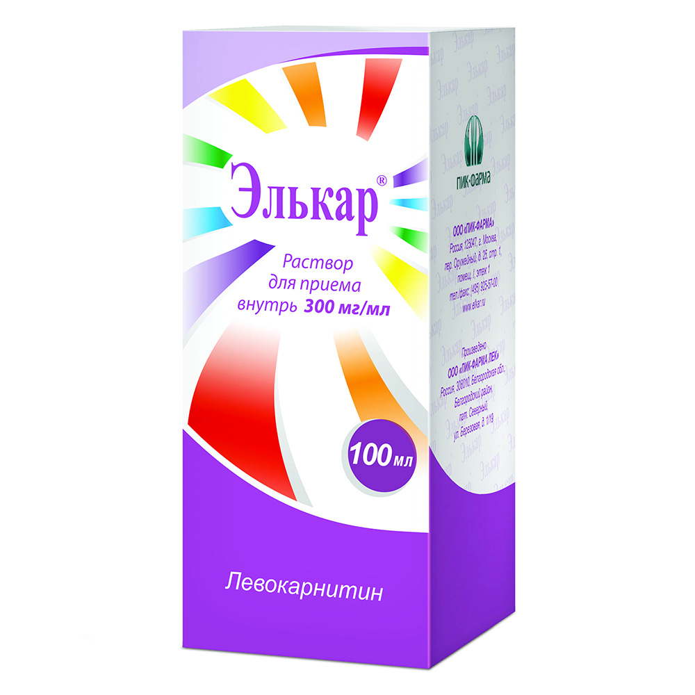 Элькар раствор для приёма внутрь 300 мг/мл 100 мл Аптека 7 Купить Элькар раствор для приёма внутрь 300 мг/мл 100 мл 7