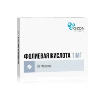 Купить Фолиевая кислота-Озон Таблетки 1 мг 50 шт 10