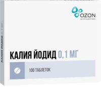 Купить Калия йодид-Озон Таблетки 100 мкг 100 шт