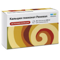Купить Кальция глюконат-Реневал Таблетки 500 мг 30 шт