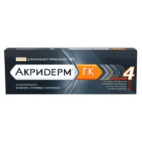 Купить Лекарственное средство Акридерм® ГК комбинированный препарат от дерматита Крем туба 30 г 10