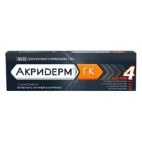 Купить Лекарственное средство Акридерм® ГК комбинированный препарат от дерматита Мазь туба 15 г 10