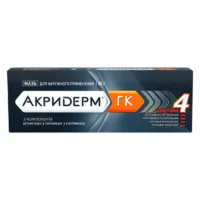 Купить Лекарственное средство Акридерм® ГК комбинированный препарат от дерматита Мазь туба 30 г 10