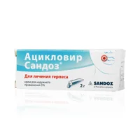 Купить Лекарственное средство Ацикловир Сандоз Крем для наружного применения 5 % 2 г 10