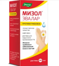 Купить Лекарственное средство Эвалар Мизол Раствор для наружного применения 1 % 20 мл 10