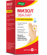 Купить Лекарственное средство Эвалар Мизол Раствор для наружного применения 1 % 50 мл