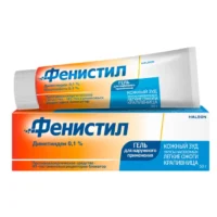 Купить Лекарственное средство Фенистил Гель при аллергии и для облегчения зуда раздражения и ожогов легкой степени с охлаждающим эффектом 0,1% 50 г 10