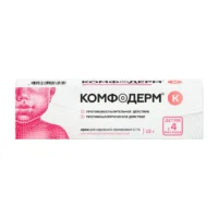 Купить Лекарственное средство Комфодерм К для лечения дерматита у взрослых и детей Крем 0,1 % 15 г 10