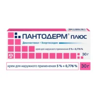 Купить Лекарственное средство Пантодерм® плюс Крем для наружного применения 5 % + 0,776 % туба 30 г 10