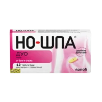 Купить Но-шпа Дуо Таблетки 40 мг+ 500 мг 12 шт 10