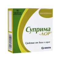 Купить Суприма-ЛОР Таблетки для рассасывания со вкусом и ароматом эвкалипта 16 шт 10