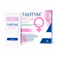 Купить Тантум Роза Порошок для приготовления раствора вагинального 500 мг Саше 10 шт 10
