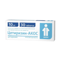 Купить Цетиризин-Акос Таблетки 10 мг 30 шт