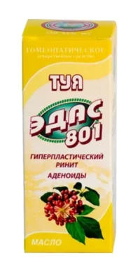 Купить Туя Эдас-801 Масло гомеопатическое 25 мл 10