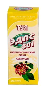 Купить Туя Эдас-801 Масло гомеопатическое 25 мл