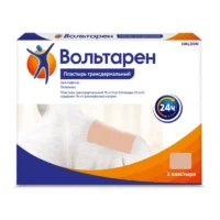 Купить Вольтарен Пластырь трансдермальный 15 мг/сутки 2 шт 10